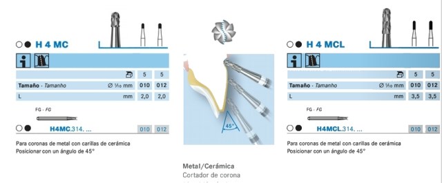 Corte con H4MC y H4MCL